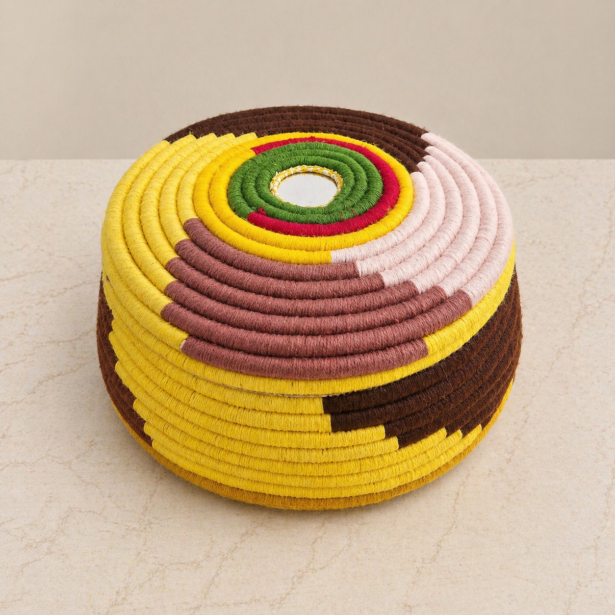 handwoven multicolor hotpot with lid – insulated roti & food warmer handwoven multicolor hotpot with lid – insulated roti & food warmer