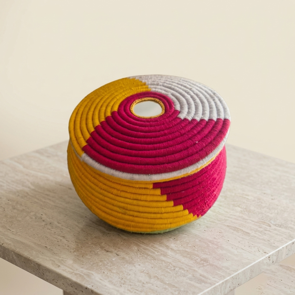 handwoven multicolor hotpot with lid – insulated roti & food warmer handwoven multicolor hotpot with lid – insulated roti & food warmer