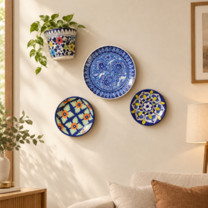 boho ceramic wall display